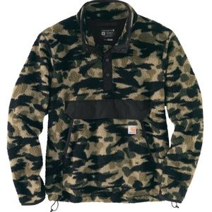Carhartt 104991 No. 0J4991-M Relaxed Fit Fleece Jacket - Snap Neck